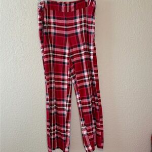 Soma Red and White  Plaid Cool Noghts Pajama Pants Large